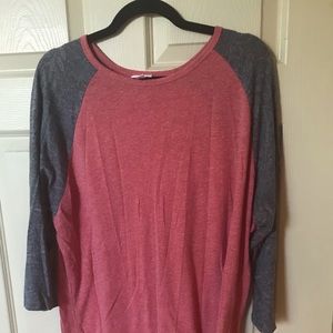 LulaRoe Randy baseball shirt 3x